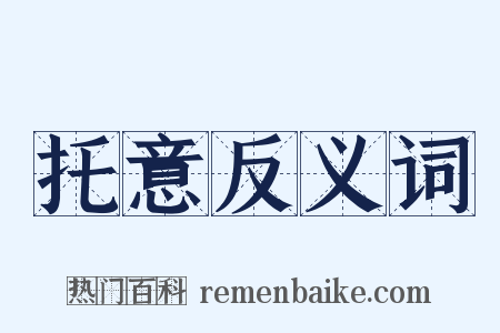 托意反义词是什么意思的图片